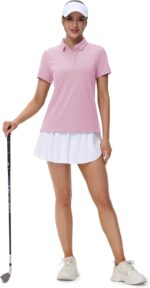 MAGCOMSEN Women's Polos Golf Shirts Short Sleeve UPF 50+ Collared Shirt Quick Dry Tennis Work Athletic Tops - Image 7