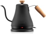 Bodum 27oz Bistro Gooseneck Electric Water Kettle, Pour Over Coffee & Tea, Stainless Steel, Matte Black - Image 2
