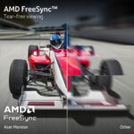 acer Nitro 27 Inch WQHD 2560 x 1440 IPS Gaming Monitor | AMD FreeSync | Up to 180Hz Refresh | Up to 0.5ms | DCI-P3 95% | HDR 10 Support | One Display Port 1.2 & Two HDMI 2.0 | KG271U N3bmiipx - Image 4