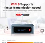 TRIGKEY S5 AMD Ryzen 5 5500U Mini PC, 5500U (6C/12T, Up to 4.0GHz) Micro Computer, 16GB DDR4 3200MHz| 500GB M.2 2280 NVME SSD, Small PC 4K Triple Displays, WiFi 6+BT5.2+2.5G LAN, DP/HDMI/USB3.2 * 3 - Image 7
