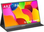 ARZOPA Portable Monitor, 15.6'' 1080P FHD Laptop Monitor USB C HDMI Computer Display HDR Eye Care External Screen w/Smart Cover for Mac Phone Xbox Switch PS5-S1 Table - Image 2