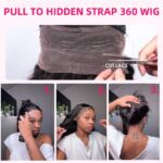 28 Inch 360 Lace Front Wigs Human Hair Drawstring Body Wave Lace Front Wigs Human Hair Pre Plucked 360 HD Full Lace Wig 180 Density Glueless Invisi Strap Frontal Wigs Human Hair for Women - Image 5