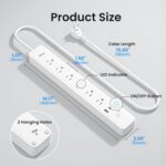 GHome Smart Plug Power Strip, WiFi Surge Protector with 6 Individually Controlled Smart Outlets, 3 USB Ports (2 USB-A and 1 USB-C), Works with Alexa & Google Home, Flat Plug for Home Office, 2.4Ghz - Image 10