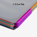Smead Project Organizer, 24 Pockets, Grey with Assorted Bright Tabs, Tear Resistant Poly, 1/3-Cut Tabs, Letter Size (89206) - Image 4