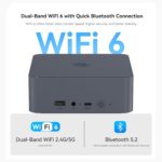 Beelink EQI12 Mini PC,Intel 12th Gen Core i5-12450H (8C/12T,up to 4.4GHz),Mini Computer with 24GB LPDDR5 RAM 500GB M.2 2280 PCle 4.0x4 SSD,4K Dual Screen Display/WiFi6/BT5.2/USB3.2/Dual Gigabit LAN - Image 10