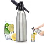 Soda Siphon 1L Premium Sparkling Water Maker - Aluminum Portable Seltzer Machine for Home, Bar, Cocktails, Coffee, Tea,Uses 8g C02 cartridges (Not Included) - Image 2