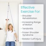 Vive Shoulder Pulley for Physical Therapy - Rotator Cuff Pain Pulley System - Over Door Rehab Exerciser - With Durable Metal Pulley & Comfortable Padded Handles - Image 3