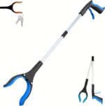 Grabber Reacher Tool - 32” Extra Long Foldable Gripper and Reaching Tool - Heavy Duty Pick Up Stick Grabbers for Seniors, Trash, Surgery Recovery Must Haves Gifts (Blue) - Image 2