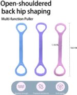 Figure 8 Fitness Resistance Band, Elastic Bands for Working Out,Arm,Back Training Elastic Ropes, Exercise Equipment for Yoga, Pilates,Physical Therapy,Stretching（3 Pack） - Image 9