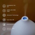 200ML Ceramic Essential Oil Diffuser - Ultrasonic Aromatherapy & Humidifier with 7-Color LED Lights, Auto Shut-Off, Wood Grain Base, 1H/3H/6H Timer | Scent for Home, Office, Yoga - Image 6
