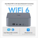 Beelink EQI12 Mini PC,Intel 12th Gen Core i3-1220P (10C/12T,up to 4.4GHz),Mini Computer with 16GB DDR4 RAM 500GB M.2 2280 PCle 4.0x4 SSD,4K Dual Screen Display/Dual LAN/WiFi6/BT5.2/USB3.0 - Image 8