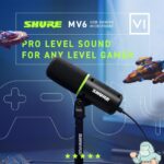 Shure MV6 Gaming Microphone, Dynamic USB PC Mic for Video Games & Streaming - Desktop Stand, Background Noise Cancellation, Tap-to-Mute & 3.5mm Output for Real-Time Headphone Monitoring - Image 5