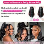 28 Inch 360 Lace Front Wigs Human Hair Drawstring Body Wave Lace Front Wigs Human Hair Pre Plucked 360 HD Full Lace Wig 180 Density Glueless Invisi Strap Frontal Wigs Human Hair for Women - Image 4