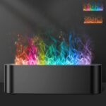 Colorful Flame Fire Diffuser Humidifier, Ultra-Quiet Aroma Essential Oils Aromatherapy Diffusers for Large Room, Bedroom, Office (Timeable, Waterless Auto off-150ml) - Image 2