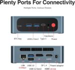 TRIGKEY S5 AMD Ryzen 5 5500U Mini PC, 5500U (6C/12T, Up to 4.0GHz) Micro Computer, 16GB DDR4 3200MHz| 500GB M.2 2280 NVME SSD, Small PC 4K Triple Displays, WiFi 6+BT5.2+2.5G LAN, DP/HDMI/USB3.2 * 3 - Image 9