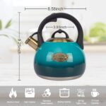 Tea Kettle Stovetop Whistling Kettle Teapot, Food Grade Stainless Steel Teakettle for Stove Top with Heat Proof Ergonomic Handle, 3.1 Quart Tea Pot - Image 7