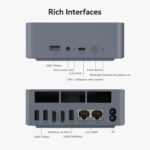 Beelink EQI12 Mini PC,Intel 12th Gen Core i3-1220P (10C/12T,up to 4.4GHz),Mini Computer with 16GB DDR4 RAM 500GB M.2 2280 PCle 4.0x4 SSD,4K Dual Screen Display/Dual LAN/WiFi6/BT5.2/USB3.0 - Image 7