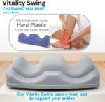 Daiwa Felicity Chi Vitalizer Machine Original - Passive Aerobic Exerciser for Vitality Swing Shaking Exercise - Chi Machine Lymphatic Massager, Comfortable Padded Ankle Cradle for Full Body Relaxation - Image 6