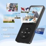 AGPTEK A02S 16GB MP3 Player, 70 Hours Playback Lossless Sound Music Player, Supports up to 128GB, Black - Image 7