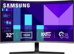 Samsung 32-inch S3 (S39GD) FHD 100Hz Curved Monitor, Game Mode, Eye Saver Mode, Multiple Connectivity with HDMI Port, Built-in Speakers, LS32D396GANXZA, 2025 - Image 2