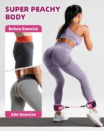 Resistance Bands Set – Resistance Band and Adjustable Ankle Exercise Bands with Cuffs Great Equipment for Training, Working Out, Yoga,Home Gym with Training Guidance & Carry Bag,Set of 8 - Image 4