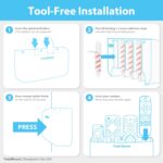 TotalMount Hole-Free Remote Holder – Eliminates Need to Drill Holes in Your Wall (Premium Black Holder for 3 or 4 Remotes) - Image 9