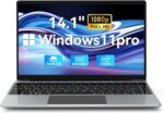 14 Inch Laptop Computer, 8GB RAM 256GB SSD, Intel Celeron N4020C Processors(up to 2.8GHz), Windows 11 Pro Laptop, FHD 1920 x 1080, Work and Students laptops, Light&Thin 180 Angle Opening - Image 2