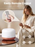 InnoGear 500ml Essential Oil Diffuser with Remote Control, Premium Ultrasonic Aromatherapy Diffusers Scent Humidifier Vaporizer Auto-Off Timer for Large Room Home, Yellow - Image 5