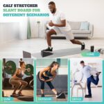 Slant Board for Calf Stretching, 5 Adjustable Angles Incline Board for Squat Wedge, 480 lbs Weight Capacity Calf Stretch Yoga Foam Wedge for Exercise, Squat, Ankle Mobility & Physical Therapy - Image 8