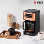 HADEN Generous Brew 14 Cup Coffee Maker with 120 Minute Keep Warm, Delay Brew, Adjustable Strength, Programmable Clock, and Anti Drip, Black/Copper - Image 7