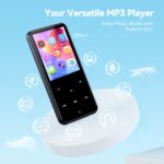 AGPTEK 64GB MP3 Player with Bluetooth, M3 2.4 inch Music Player with Speaker and FM Radio, Touch Buttons, Supports Up to 128GB(Black) - Image 3