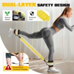Ankle Resistance Bands with Cuffs, Leg and Glutes Workout Equipment, Resistance Bands with Ankle Straps for Cable Machine Kickbacks, Booty Workouts, Lower Body Exercises - Home Gym Exercise Equipment - Image 3