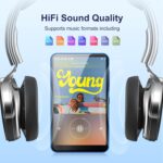 80GB MP3 Player with Bluetooth and WiFi, Android MP3 & MP4 Players with 4" Touchscreen and Speaker, 2000mAh Spotify Music Player with Spotify Kids, Audible, Amazon Music, Play Store (Blue) - Image 5