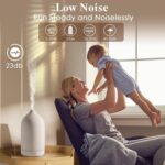 Diffuserlove Ceramic Essential Oil Diffuser 160ML for Room, Home, Bedroom - Aromatherapy Stone Diffuser White (Size: 6.8" H x 3.6" W) - Image 7