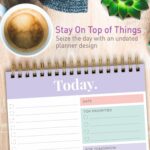 Sweetzer & Orange Daily & Weekly To Do List Notepad – Undated Work Planner & Organizer with Wish List Section, 52-Sheet Coiled Task Pad for Productivity – MAUVE To Do List Notebook for Work - Image 8