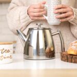 VeoHome Stainless Steel Tea Pot with Infuser - Keeps Heat Thanks to its Double Wall, Silver (0.5 Liter (17 oz))… - Image 7