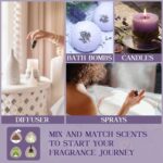 Sleep Essential Oils Set for Diffusers for Home, Set of 6 Essential Oil Blend Aromatherapy - Eucalyptus, Jasmine, Orange, Lavender, Cedar, Mint - Image 7