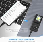AGPTEK A02S 16GB MP3 Player, 70 Hours Playback Lossless Sound Music Player, Supports up to 128GB, Black - Image 6