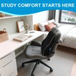 Lumbar Support Pillow for Office Chair,Office Home, College Dorm Room Essentials,Back Support Pillow for Car, Chair Cushions,Back Pain Relief Improve Posture,Mesh Cover Double Adjustable Straps - Image 3