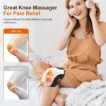 Cordless Knee Massager with LED Screen, Infrared Heat and Vibration Knee Pain Relief for Swelling Stiff Joints, Stretched Ligament and Muscles Injuries, Portable Knee Massage for Family and Friends - Image 4