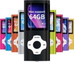 MYMAHDI Support TF Cards Slim 1.8" LCD Mp3 Mp4 Player Media/Music/Audio Player with Accessories Black - Image 2
