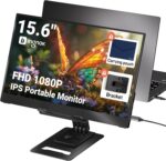 Portable Monitor, Ultra Slim 15.6 Inch FHD IPS Laptop Screen Extender with Adjustable Stand, USB C Compatible, Ideal for Travel and Office - Image 2