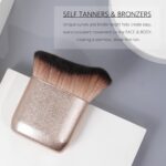 Self Tanner Brush GOERTI Body Makeup Brush for Flawless Leg Makeup, Kabuki Foundation Makeup Brush for Face & Body, Full Coverage Tanning Blend Applicator for Self Tanner, Bronzer & Lotion Tan Mousse - Image 5