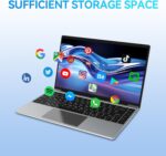 14 Inch Laptop Computer, 8GB RAM 256GB SSD, Intel Celeron N4020C Processors(up to 2.8GHz), Windows 11 Pro Laptop, FHD 1920 x 1080, Work and Students laptops, Light&Thin 180 Angle Opening - Image 6