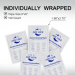 Screen Wipes for Electronics, 120 Count 6"x6" Pre-Moistened Screen Cleaner for Screens, Computer,Laptop,Tablet,Phone,Monitor,Car Screen Cleaner, Lens Wipes Individually Wrapped - Image 9