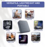 Seat Cushion Extra Large - Firm Memory Foam Chair Pad for Recliner, Wheelchair, Office Chair, Stadium, Bleacher, Car, Floor, Patio Furniture, Bariatric Overweight Users 19”x17”x3” - Image 4