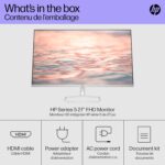 HP Series 5 27 inch FHD Monitor, Full HD Display (1920 x 1080), IPS Panel, 99% sRGB, 1500:1 Contrast Ratio, 300 nits, Eye Ease with Eyesafe Certification, 527sw (2024) - Image 10