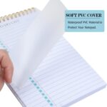 KAICN To Do List Notepad, Undated Daily Planner Notepad With To Do List Notebook Checklist Planner Spiral Waterproof Notepad for Office Supplies, School Planner, Green, 52 Sheets, 5.5"*8.3" A5 Size - Image 5
