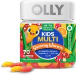 OLLY Kids Multivitamin Gummy Worms, Overall Health and Immune Support, Vitamins and Minerals A, C, D, E, Bs and Zinc, Chewable Supplement, Sour Fruit Punch, 45 Day Supply (70 Count) - Image 2