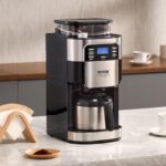 VEVOR Coffee Maker with Grinder, 8 Cup Coffee Machine, Grind and Brew Coffee Maker with 3 Brew Strength Control, 24-Hour Timer for Auto Brew, for Home Office Restaurant - Image 9